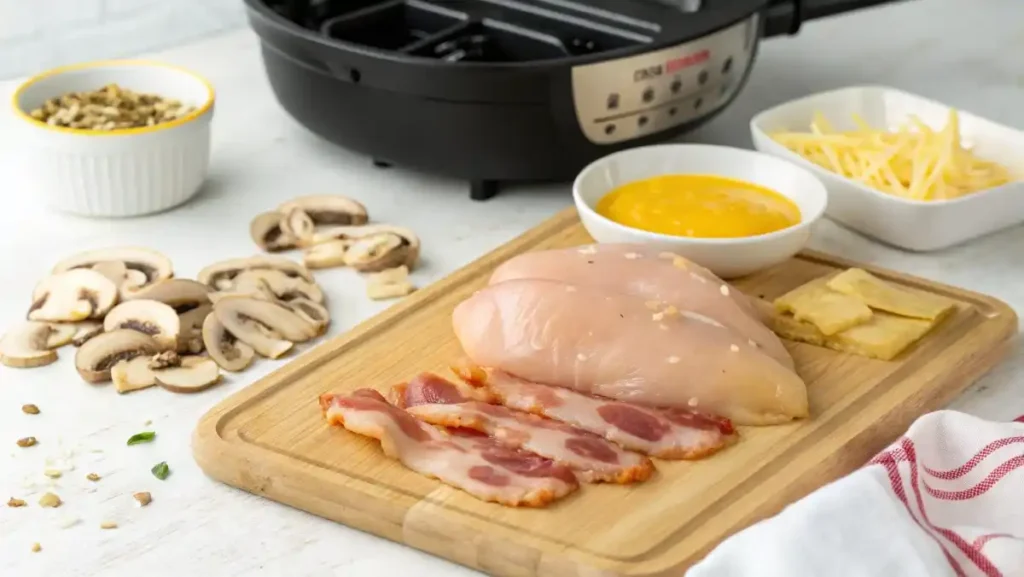 Ingredients For Alice Springs Chicken, Including Marinated Chicken