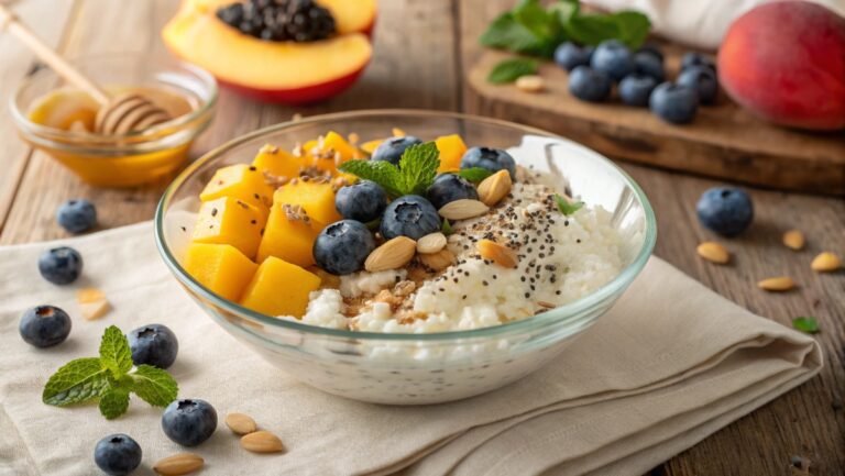 Cottage Cheese for breakfast, healthy meal