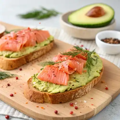 Smoked Salmon And Avocado Toast -Salmon Recipes with a Lot of B12