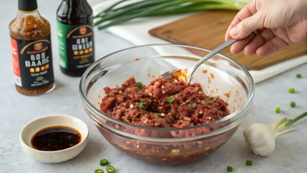 Marinated Ground Beef Bulgogi recipe