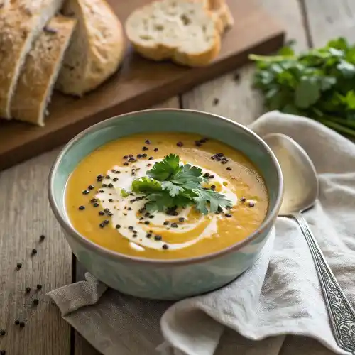 Creamy Sweet Potato Soup With Coconut Milk Vegan Lunch Ideas