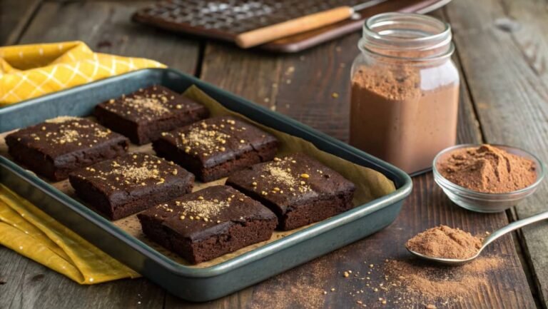 Delicious Brownies Made With Protein Powder