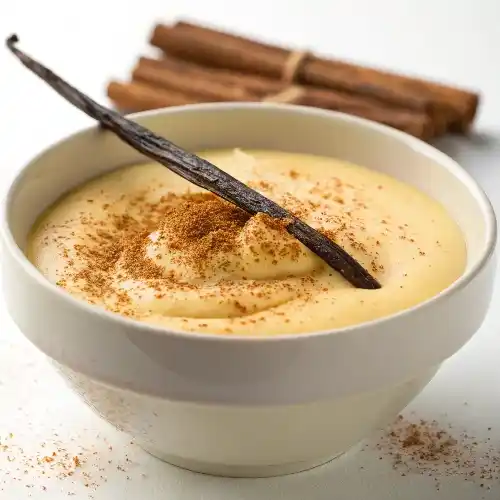 Homemade Danish Custard In A Bowl, Ready To Use