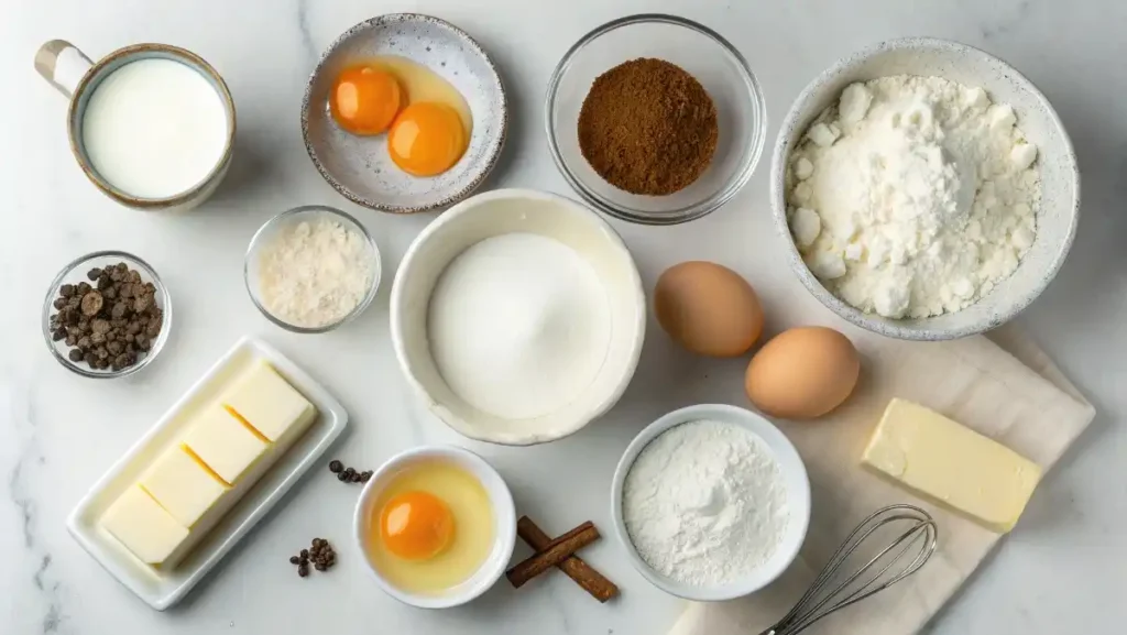 Ingredients For Making Homemade Danish Custard